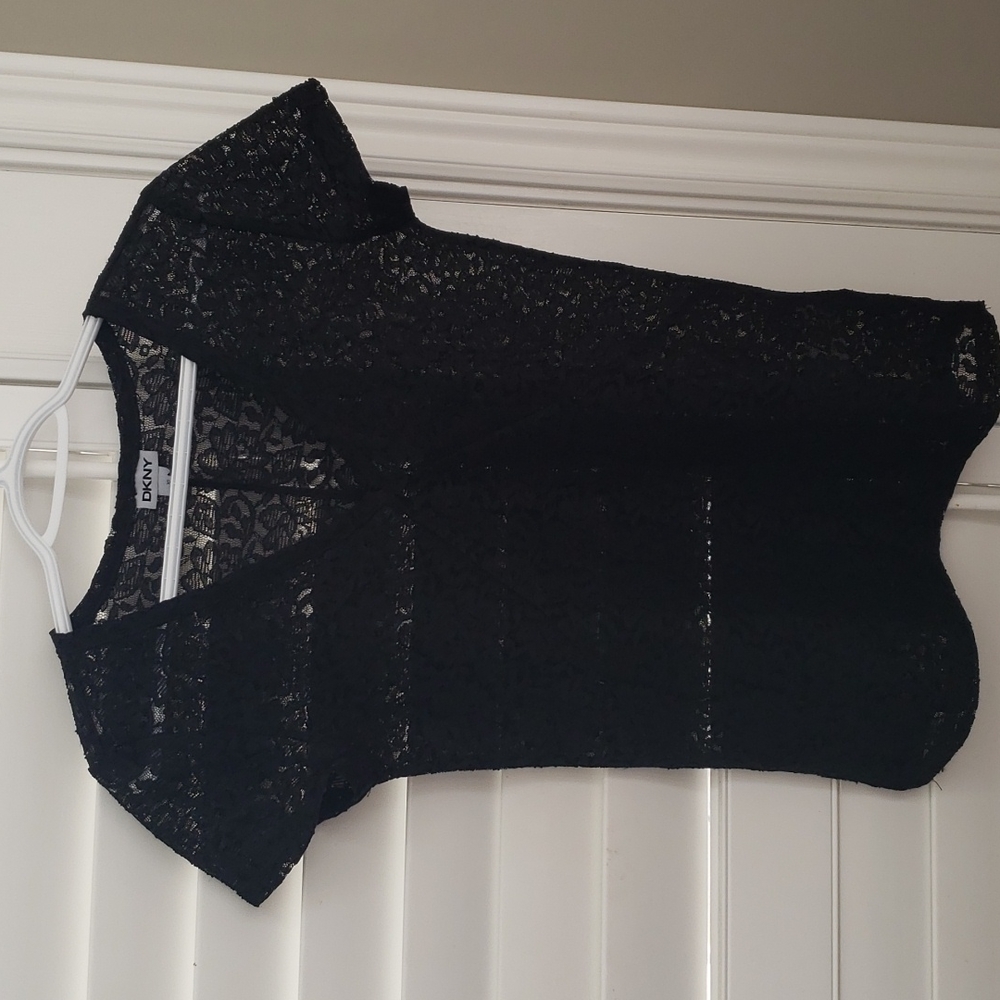DKNY V Neck Blouse